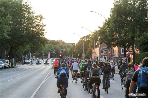 Fotos von der Critical Mass in Hamburg am 25.08.2017