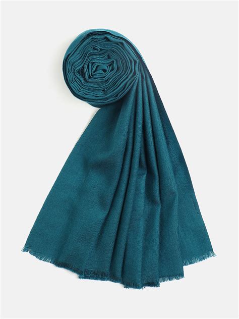 Buy Serenity Pure Wool Solid Dobby Shawl Online | Shingora