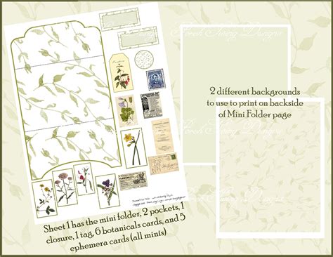 Image result for Vintage Botanical File Folder Scrapbook Tutorial