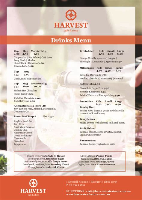 Home - Harvest Cafe & Store, Bathurst