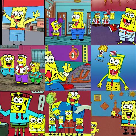 spongebob kissing mr. krabs | Stable Diffusion | OpenArt