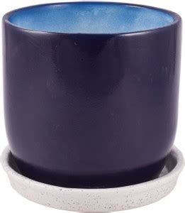 Lasaki Egyptian Bowl with Tray Plate Ceramic Pots for Indoor Plants ...