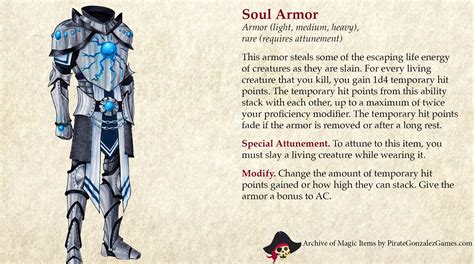 Soul Armor | D&d dungeons and dragons, Dungeons and dragons classes ...