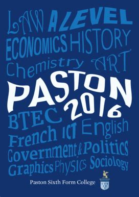 Fillable Online paston ac Paston Sixth Form College - Paston College ...
