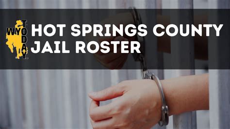 Thermopolis Jail Roster | Crime News | wyotoday.com