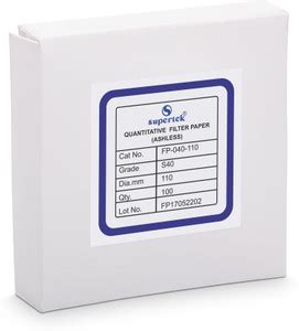 Supertek Grade 40 Ashless Quantitative Filter Paper Filter Paper Price ...