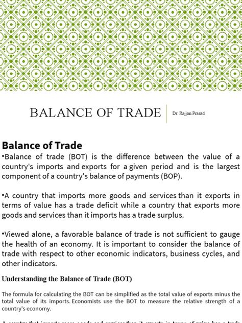 Balance of Trade 的图像结果