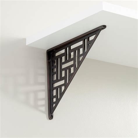 Wicker Style Solid Brass Shelf Bracket - Oil Rubbed Bronze | Signature ...