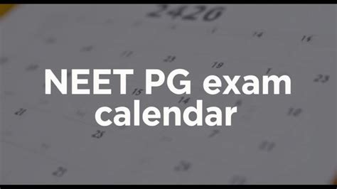 NEET PG Exam Calendar 2025 By NBEMS: Exam (Postponed), Exam Schedule, Dates