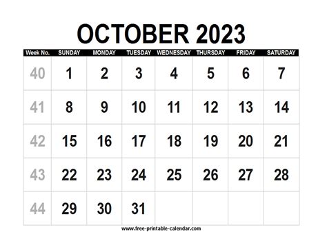 october 2023 with holidays calendar - october 2023 calendar printable ...