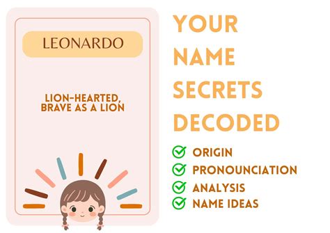 Leonardo Name Meaning