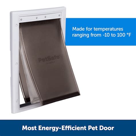 PetSafe 7-1/2-in x 11-in White Plastic Small Dog/Cat Door for Entry ...