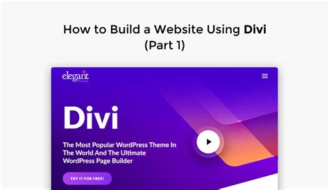 Image result for How to Build Website Using Divi Builder
