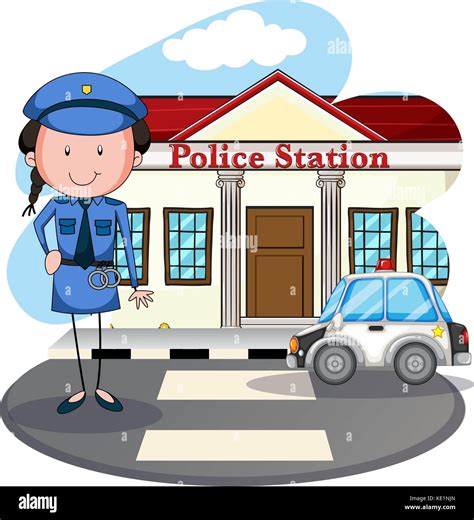 Clipart Police Station