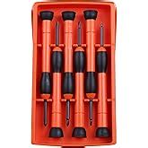 Taparia PSFP-6 Precision Screw Driver Set, Orange & Black, 6 Pieces ...