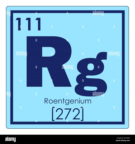 Roentgenium chemical element periodic table science symbol Stock Photo - Alamy