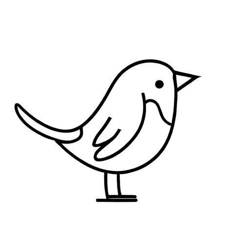 Simple Birds Coloring Pages