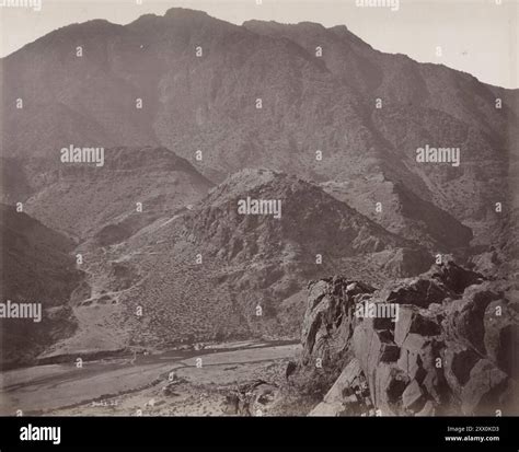 Second Anglo-Afghan War. Vintage photo of Ali Masjid and Surroundings. Afghanistan. 1878-1880 ...