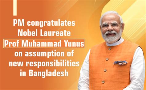 PM congratulates Nobel Laureate Prof Muhammad Yunus on assumption of ...