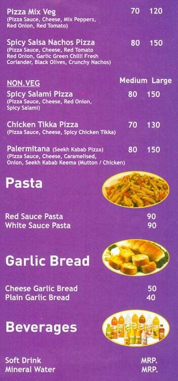 Menu at Mirchi, Faridabad, 1