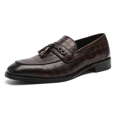 Men's Dark Brown Calfskin Tassel Penny Loafer