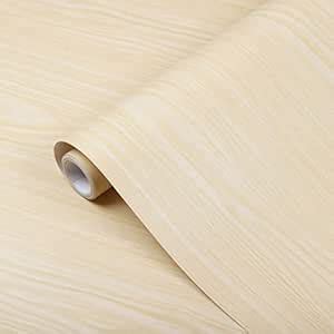 LIVECOOL Wooden Texture Self Adhesive Wallpaper Waterproof Vinyl ...