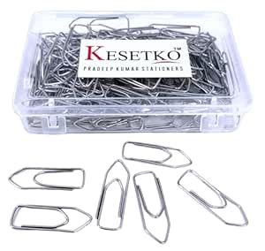 KESETKO Steel Paper Clips, U Clips, Gem Clips, (1000 Peace) Daily Use ...