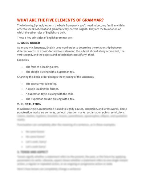 Elements Of Grammar