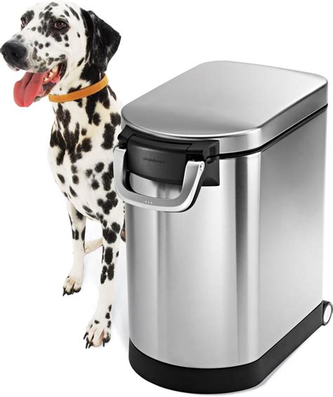 Amazon.com: 2PK 24-25 Lbs total 50 lbs Stainless Steel Airtight Dog ...