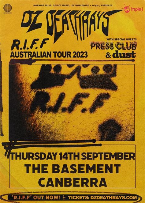 DZ Deathrays R.I.F.F. Album Tour (Canberra), The Basement Canberra ...