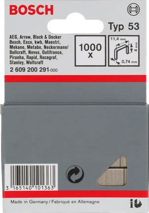 Fine Wire Staple, Type 53 - Bosch Professional