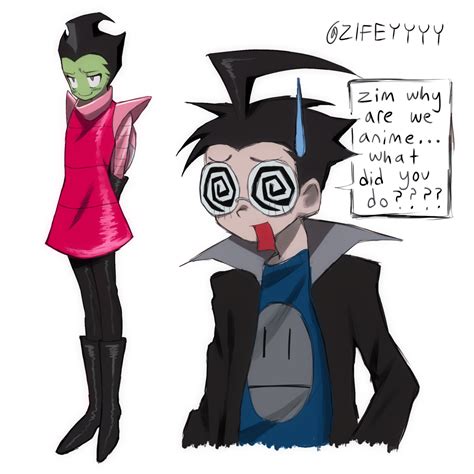 Invader Zim Tak Anime