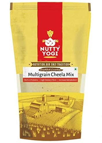 Nutty Yogi Multigrain Cheela Mix | Chilla Mix, High Protien, High Fibre ...