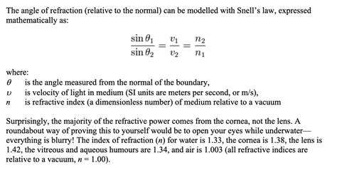 Angle of Refraction Equation 的图像结果