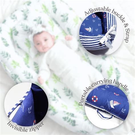 BeLeaf in yourself Baby Sleeping Nest, Portable Adjustable Newborn Cri ...