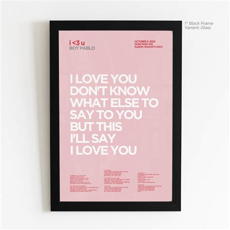 I﹤3 U Lyric Art - Crescent – PugetSound