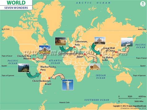 Old 7 Wonders of the World Map 的图像结果