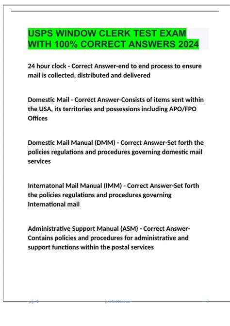 Image result for USPS Window Clerk Practice Test