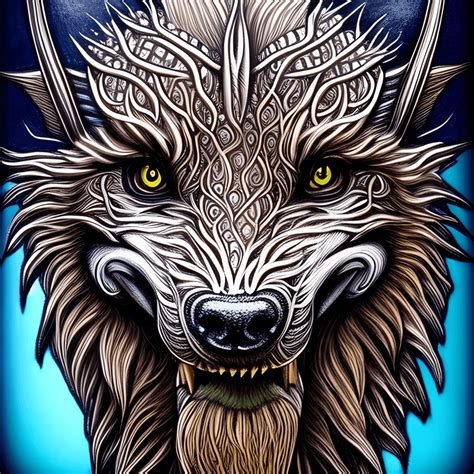 Wulver Scottish Mythical Creature Graphic · Creative Fabrica