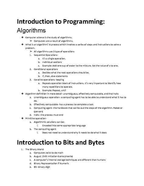Notes for Intro to Computer Programming Class 的图像结果