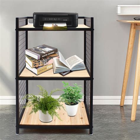 Oukaning Printer Stand with Shelves Storage for Home Office - ShopStyle