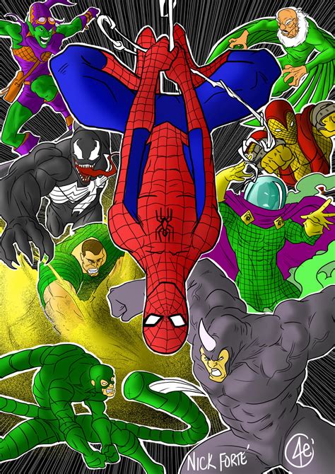 Spiderman Rogue Gallery by 40ink on DeviantArt