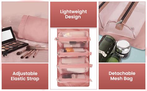 Niwlix Nylon 4 In 1 Travel Toiletry Makeup Cosmetic Organizer Pouch Bag ...