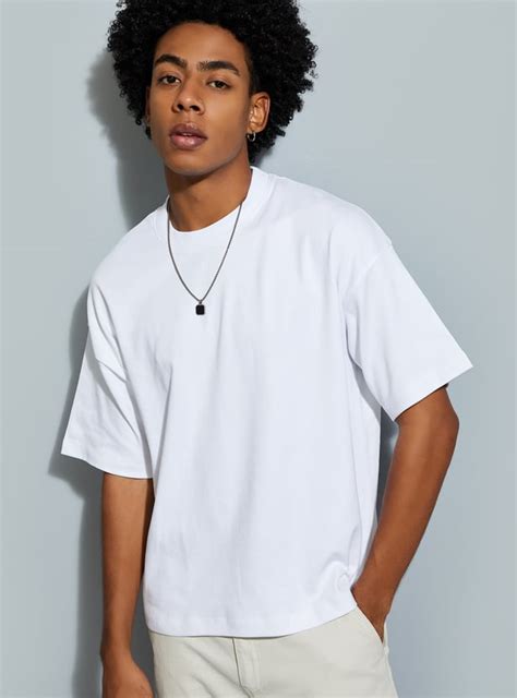 Buy URB_N Men Solid Oversized T-shirt Online at just Rs. 499.0 ...