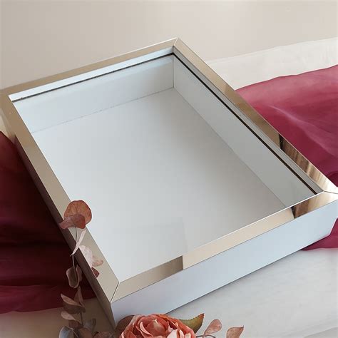 30x40 Cm Derin Beyaz-Gümüş Ledsiz! Özel Gün Çiçekleri Için Anı ...