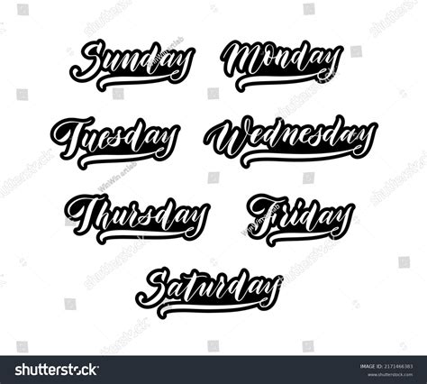 Image result for Week Names in English