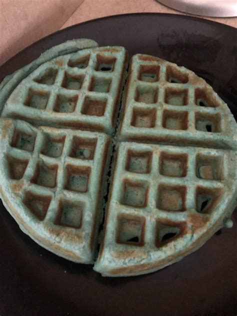 blue waffle that I made : shittyfoodporn