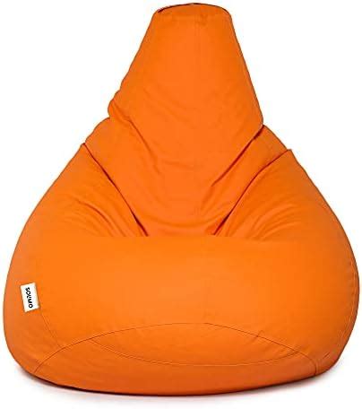 Amazon Brand - Solimo XXL Bean Bag Cover Without Beans (Black and Brown ...