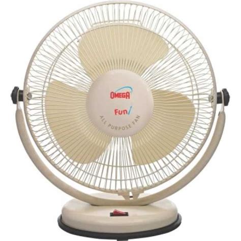Omega Fun All Purpose 3 Blade (12 inch) Table Fan - White Price in ...
