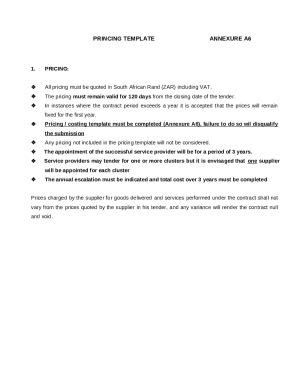 Request for quotation - Annexure A RFQ Number:3061/23 Doc Template ...